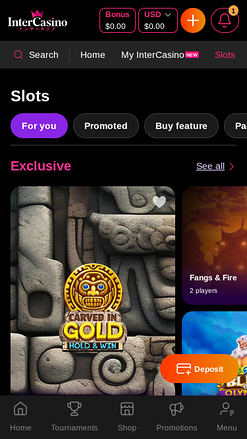 Inter Casino Mobile Games