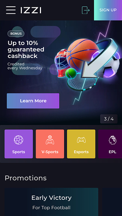 Sports Izzi Casino version mobile