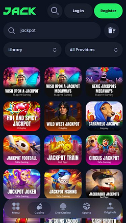 Jackpot mobile de Jack Casino