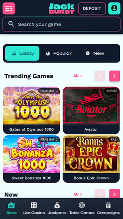 Giochi Jackburst per dispositivi mobili