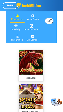 Version Mobile du Jackpot du Casino Jackmilion