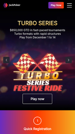 Homepage di Jackpoker Mobile