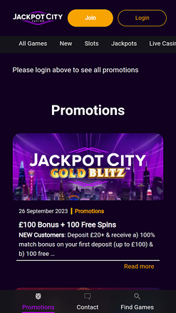 Promozioni del casinò Jackpot City Mobile