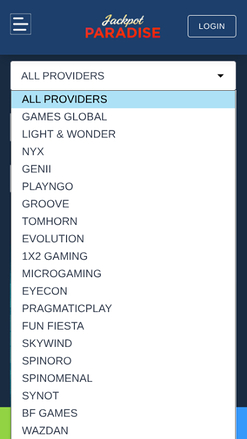 Desarrolladores de juegos de casino Jackpot Paradise para dispositivos móviles