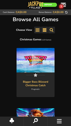 Jackpot Village Casino-Spiele für Mobilgeräte