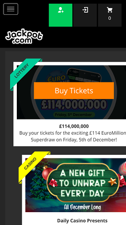 Promozioni del casinò Jackpot.com per dispositivi mobili