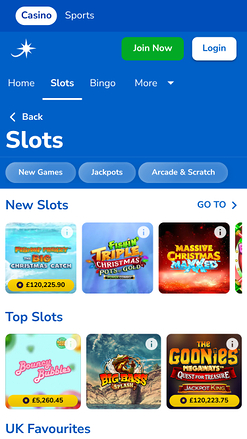 Jeux de casino Jackpotjoy sur mobile