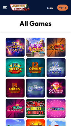 Jeux de casino Jackpotstrike sur mobile