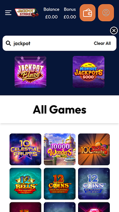 Jackpotstrike Casino Jackpot Mobile