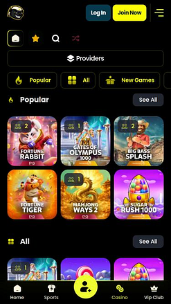 Jasino Casino Spiele-Mobilseite
