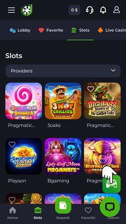 Jeux de casino Jeetcity sur mobile