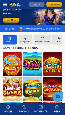 Sviluppatori di giochi Jet Bingo per dispositivi mobili