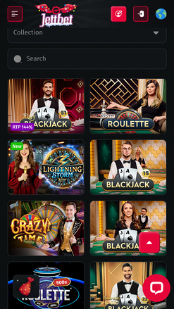 Jettbet Casino Live Dealer Mobile