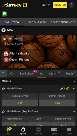Jetwin Casino Sports Mobile
