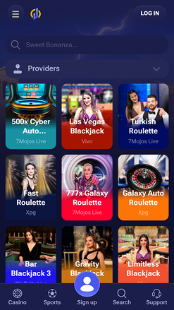Jinx Casino Live Croupier Mobile