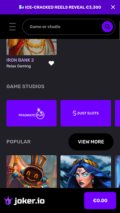 Sviluppatori di giochi Joker.io per dispositivi mobili