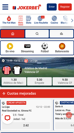 Jokerbet Casino Sports Mobile