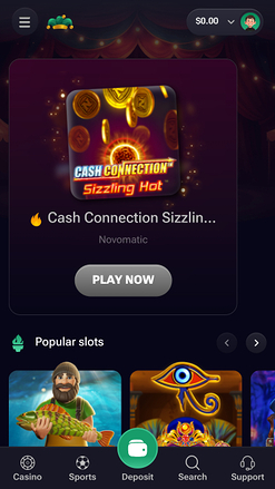 Page d'accueil mobile de Jokersino