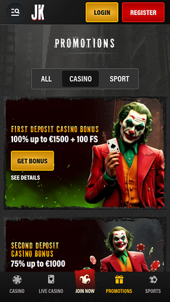 Jokery Casino Mobile Promotions