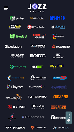 Développeurs de jeux mobiles Jozz Casino