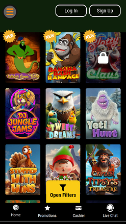 Juegos móviles de Juicy Vegas Casino