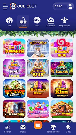 Jeux mobiles de casino Juliebet