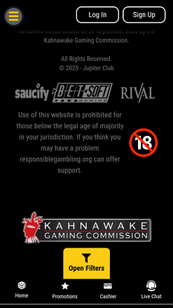 Développeurs de jeux mobiles Jupiter Club Casino