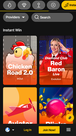 JustCasino Mobile Gain instantané