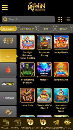 Développeurs de jeux du Casino K9Win Mobile