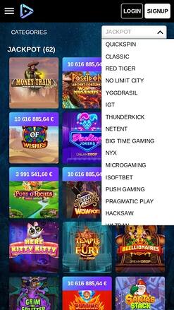 Développeurs de jeux du Kaboo Casino Mobile