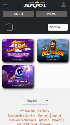 Jeux Crash du Casino Kajot Mobile