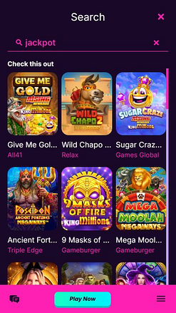 Jackpot móvil del casino