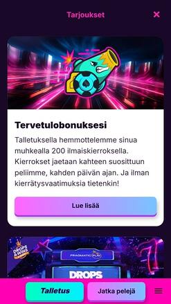 Promociones de Kanuuna Casino Móvil