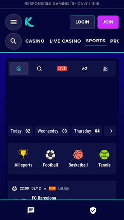 Sports du Karamba Casino Mobile