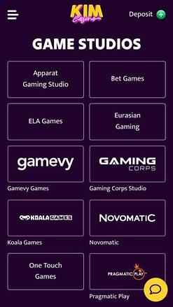 Desarrolladores de juegos de Kim Casino Móvil