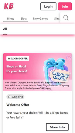  Kitty Bingo Mobile Promotions