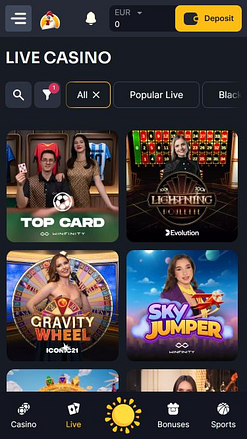 Live Dealer Mobile di Koko.bet Casino
