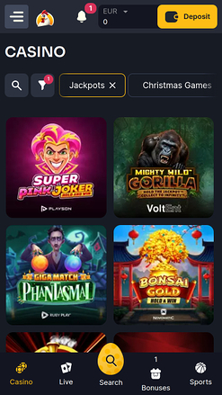 Koko.bet Casino Mobile Jackpot