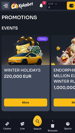 Koko.bet Casino Mobile-Aktionen