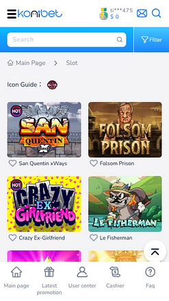 Konibet Casino Mobile Games
