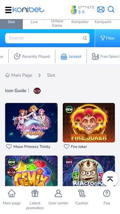 Konibet Casino Mobile Jackpot