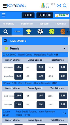 Konibet Casino Mobile Sports