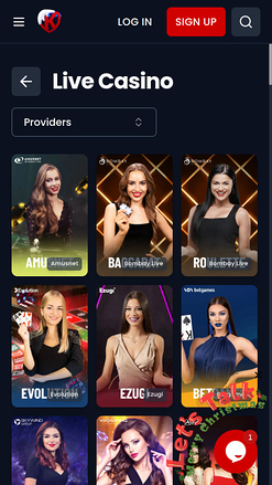 Kryptosino Casino Mobile Live Dealer