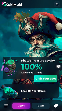 Página de inicio del casino KukiMuki