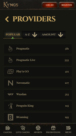 Développeurs du jeu mobile Kyngs Casino