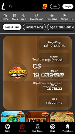 Jackpot mobile del casinò Ladbrokes