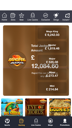 Jackpot móvil del casino Ladbrokes