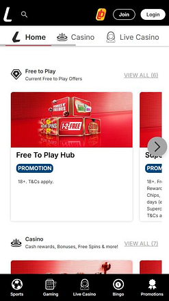 Promozioni per dispositivi mobili del casinò Ladbrokes