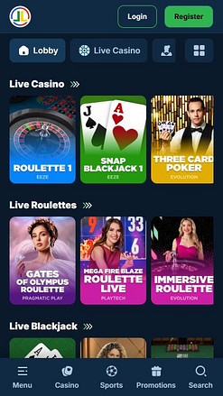 Lapilanders Casino Mobile Live Dealer