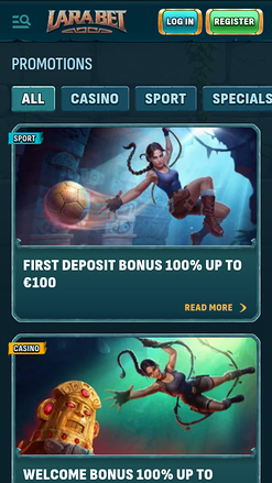 Larabet Casino Mobile-Aktionen